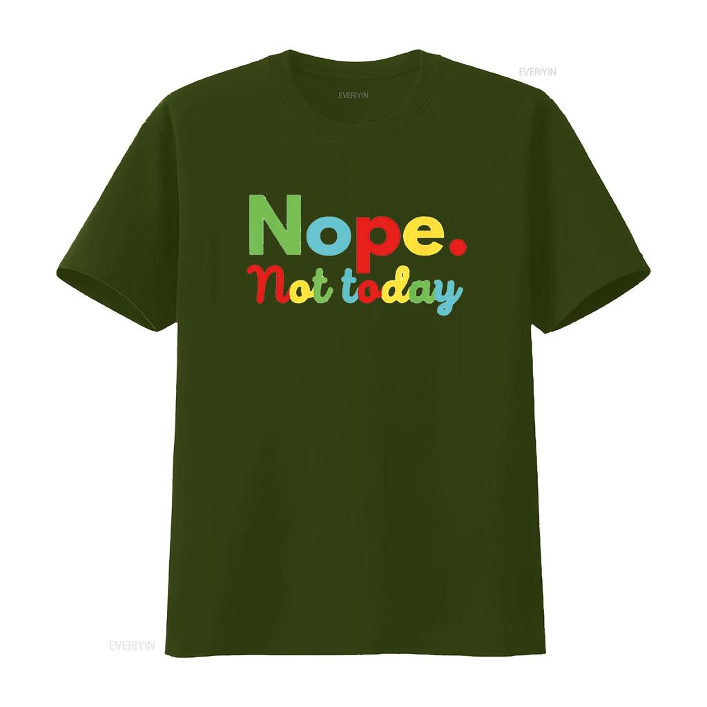 Nein, heute nicht T-Shirt Trendige Oberteile Für Damen Herren vintage Gewaschen Mode Streetwear Grafik Atmungsaktives Oberteil Für Den Täglichen Gebrauch
