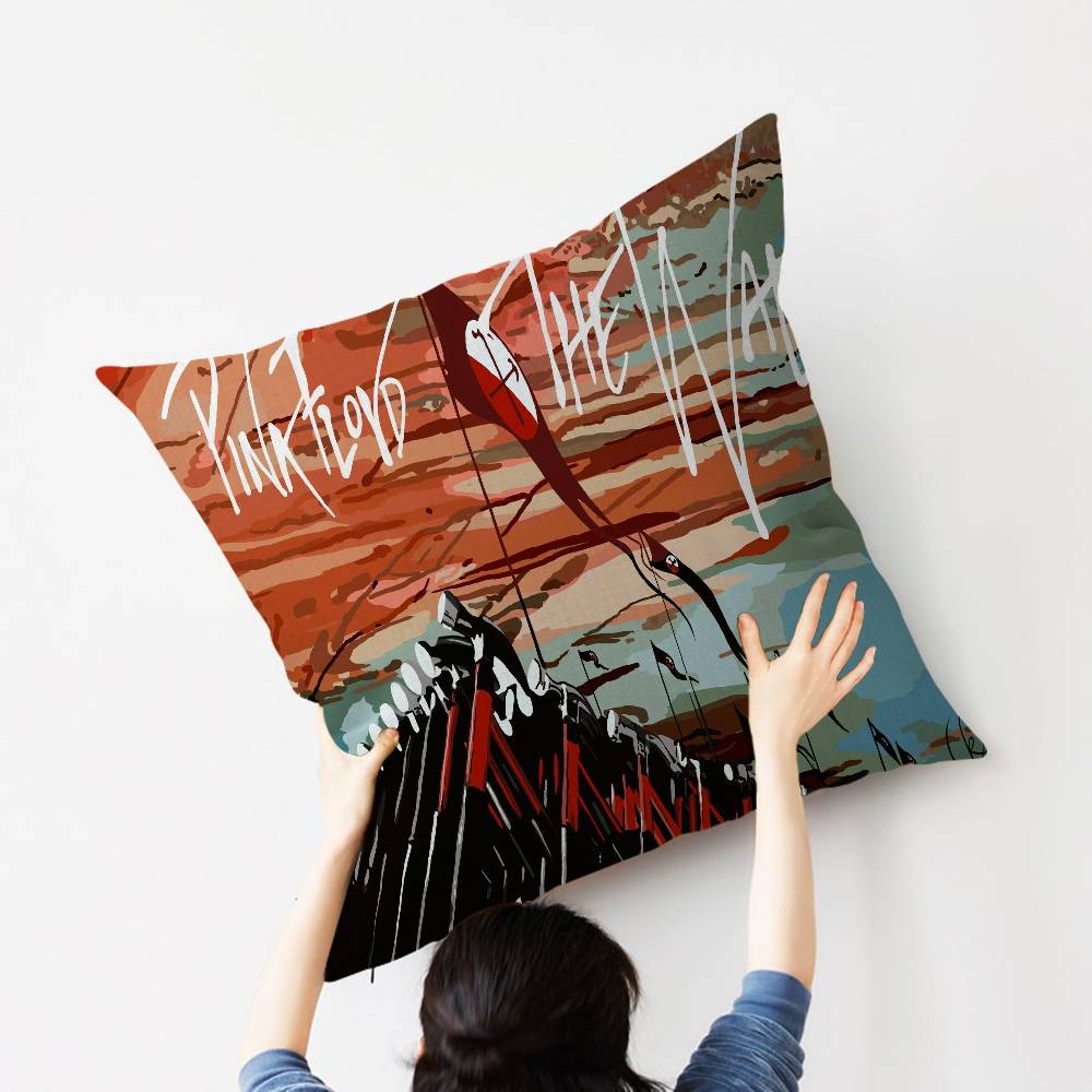Band P-Pink F-Floyds Pillow Cover Design cushion Cover decor Holiday Decorati