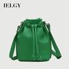 Mini Cross-body Adjustable Bucket Bag Retro Trendy Ladies Soft Leather Simple Fashionable One-shoulder Mobile Phone Bag