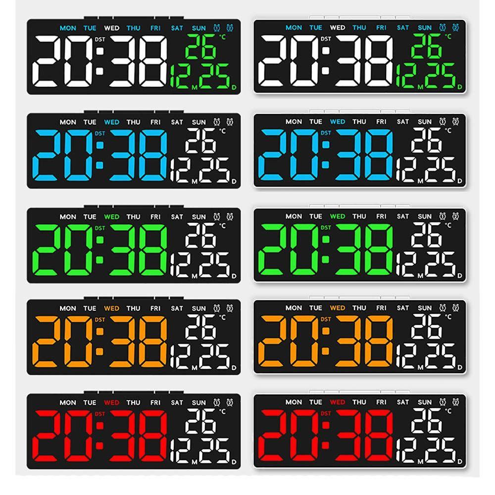 Temperature Digital LED Clocks Multi-functional Display Table Clock  for Bedroom