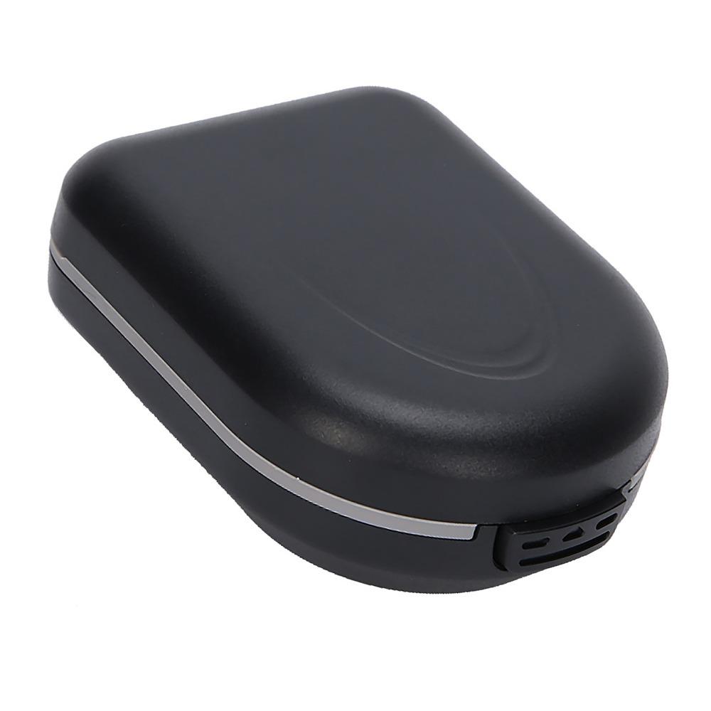 Waterproof Hearing Aid Box Black Hearing Aid Storage Box for Behind The Ear Hearing Aid