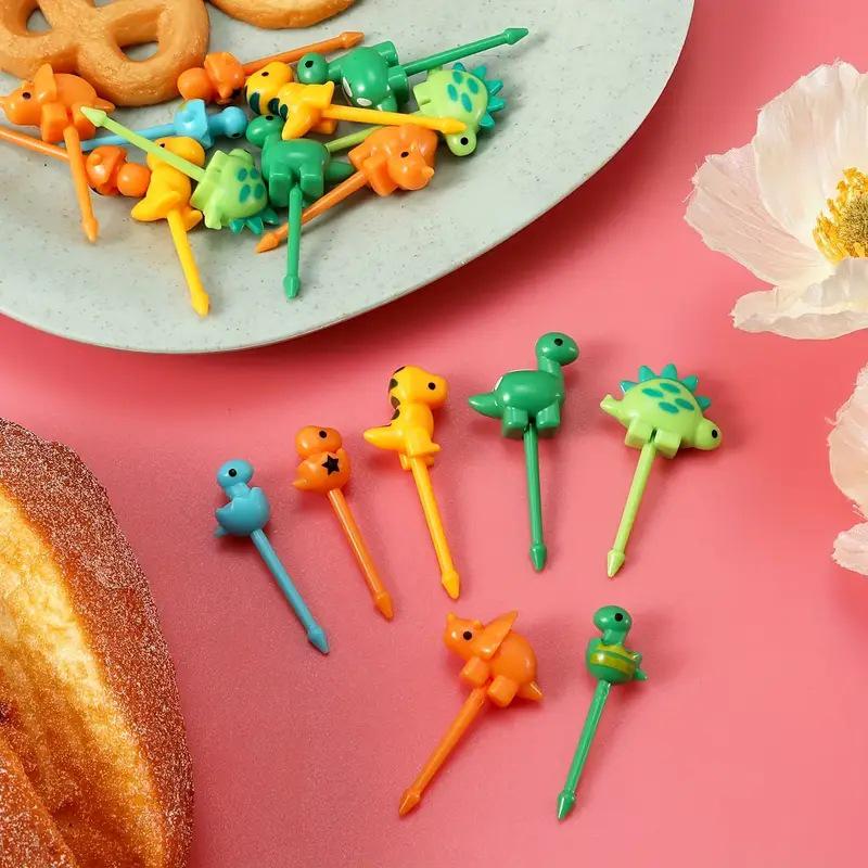 Animal Farm Cartoon Bento Decoration Picks: Cute and Safe Mini Fruit Forks for Kids