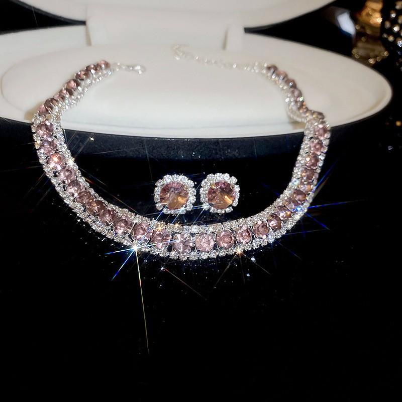 Vintage French Oval Geometric Necklace - High-End Retro Clavicle Chain