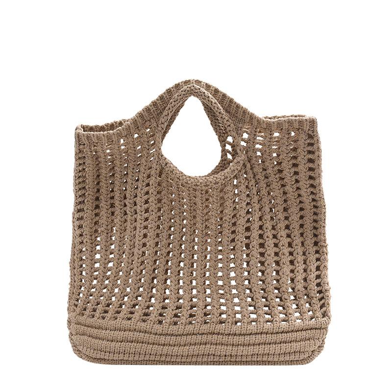 

Exquisite small fresh personality woven hollow women s wrist bag pocket summer new small square bag хаки