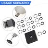 Wrench Retaining Ring Clip Set with O Rings Compatible with Pneumatic Use