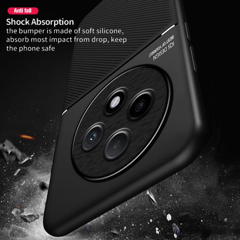 Rugged Protective Cover For OPPO Reno12 F FS 5G Reno 12F 12FS Case Built-in Car Magnetic Suction Holder Phone Coque Fundas