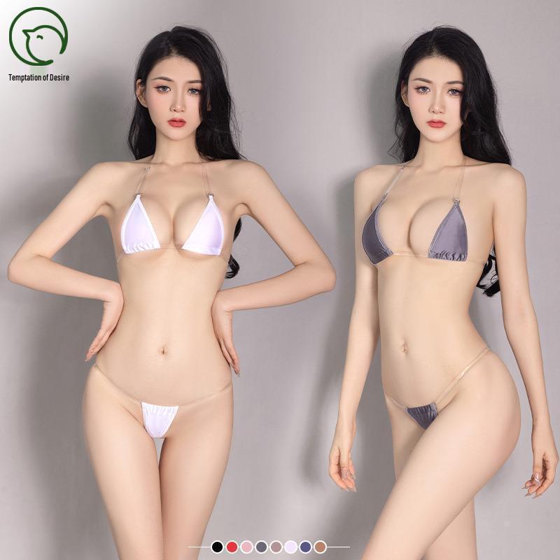 Kuszący Komplet Bielizny Bikini Stringi dla Kobiet