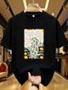 WDS01113Creative Printing Plus Size Unisexs Tshirt Summer Casual Street Fashion Unisexs Joker Short Sleeve Tshirt