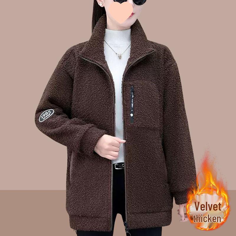 2025 Women's Winter Lambswool Fleece Jacket: Warm, Thickened, Casual, and Versatile