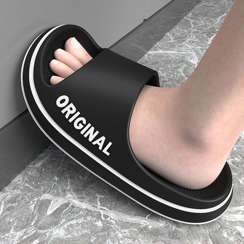 

Мужские домашние тапочки, пляжные, уличные, для бассейна, мягкие и удобные летние тапочки, подошва из ЭВА 38-39 чёрный