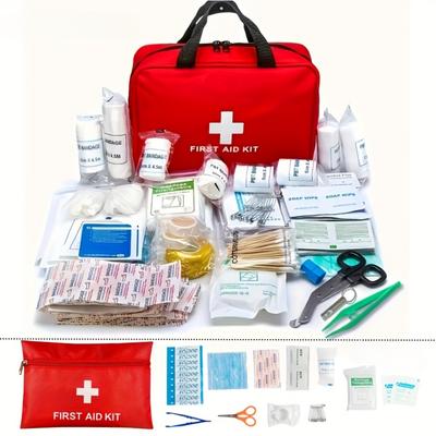 12/22pcs Full Kits Portable Mini Outdoor Waterproof First Aid Kit for Emergency Medical Treatment Car Travel Hiking Camping