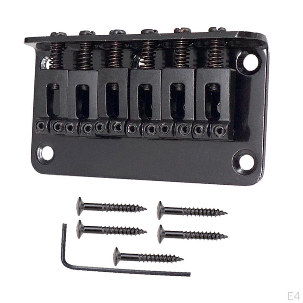 Bass Bridge Black Saddles 78 Mm With 5 Screws & 1 Wrench