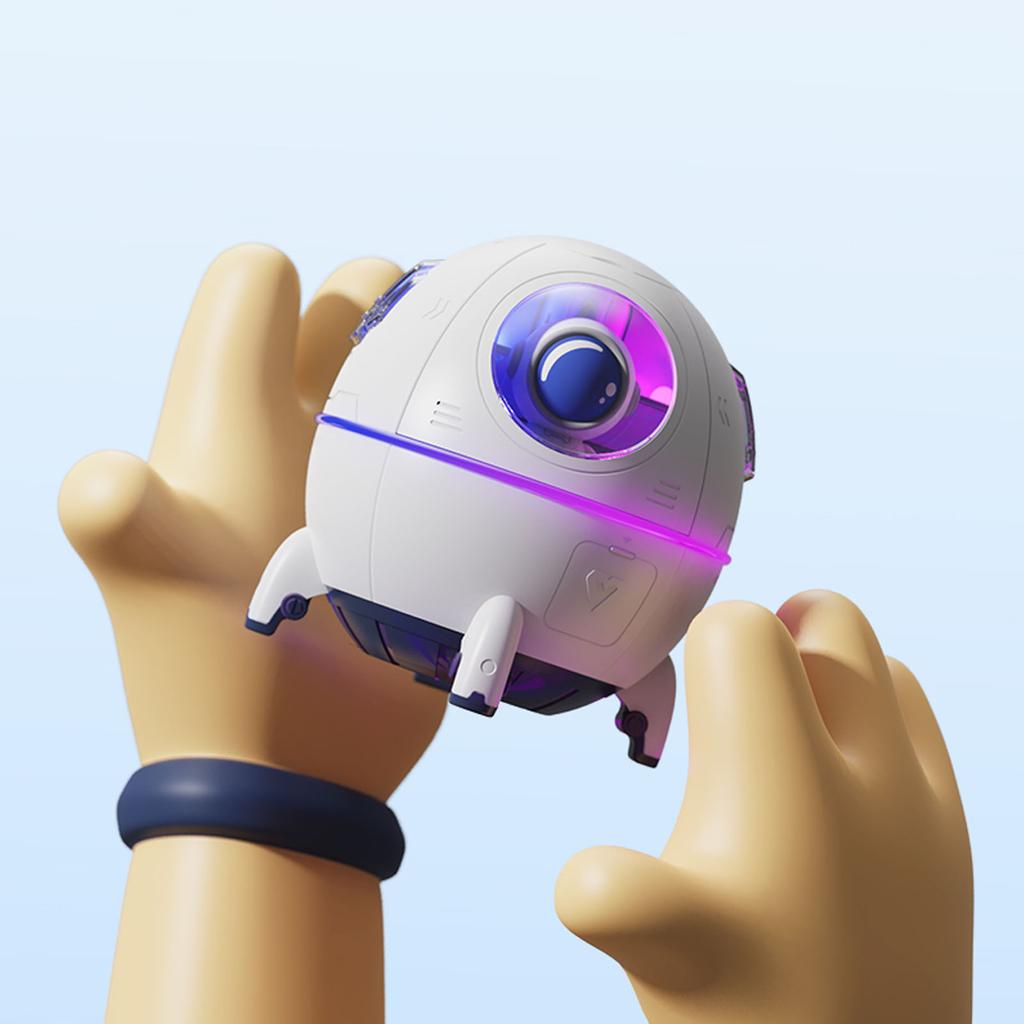Tragbarer Mini-Luftbefeuchter USB-betrieben Desktop-Luftbefeuchter Mit Buntem LED-Nachtlicht Für Büro Zuhause Reisen