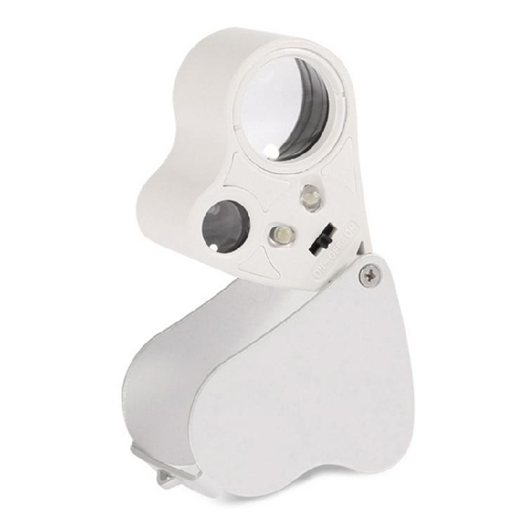 Jewellery Magnifying Glass  30 x 60 Illuminated Loupe with LED Light Jeweller's Magnifier for Diamonds Stamps