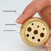 Zen Brass Multi-Hole Tibetan Incense Holder - Ash-Free Mini Tray
