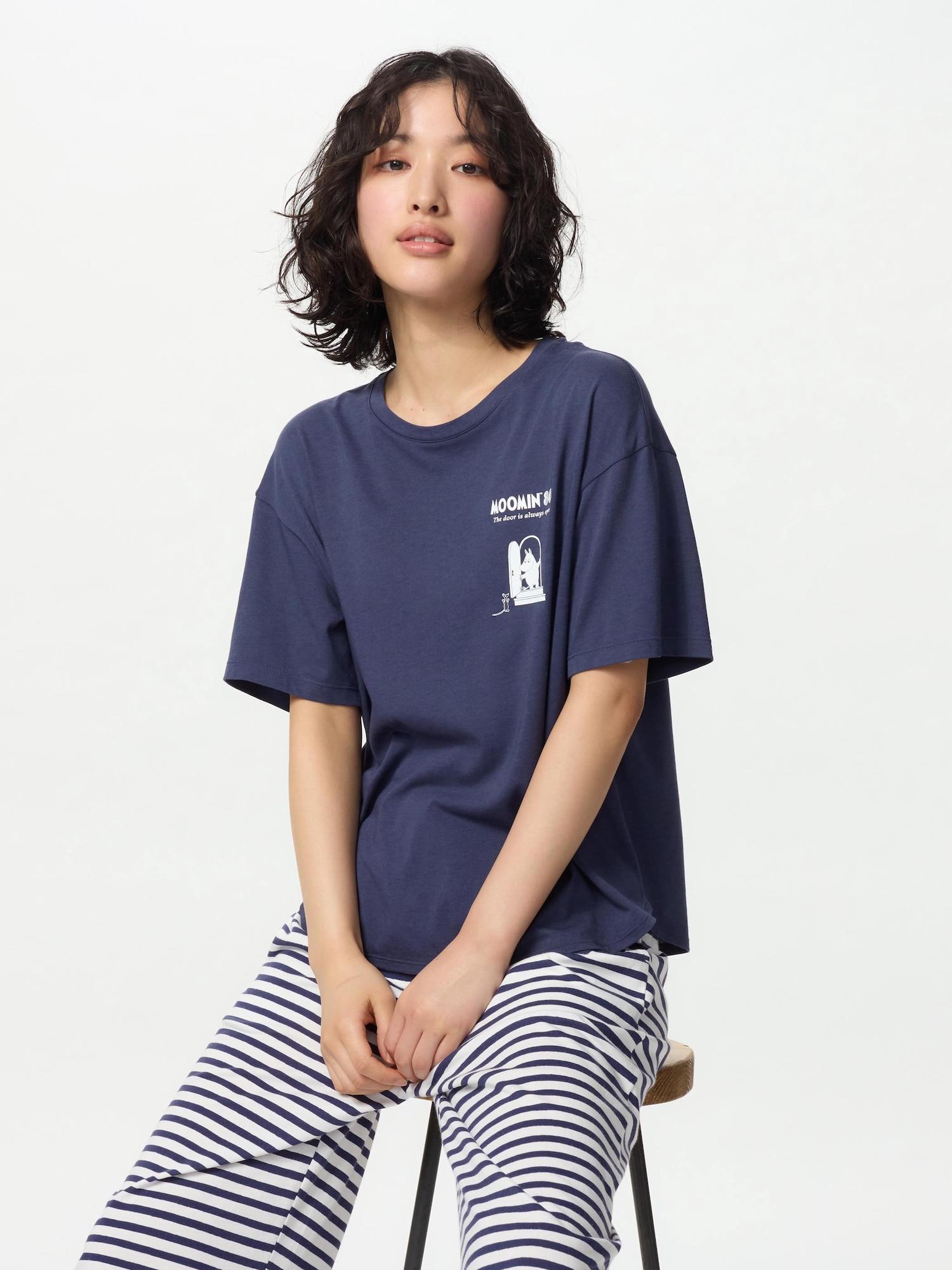 

Uniqlo Japan Moomin Lounge Set с коротким рукавом 68 BLUE/XS