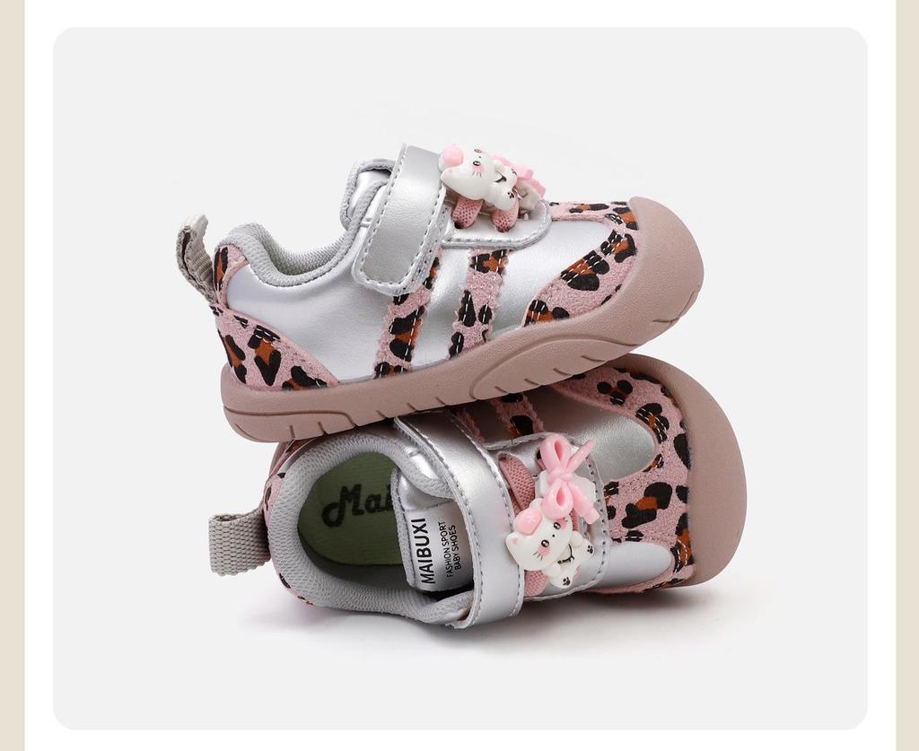 Leopard Print Soft-Soled Non-Slip Baby Walking Shoes for Boys