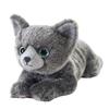 Sun Lemon Russian Blue Lap Cat Plush Toy Small 13 X 36 X 15cm Cute Animal Cat P-7662