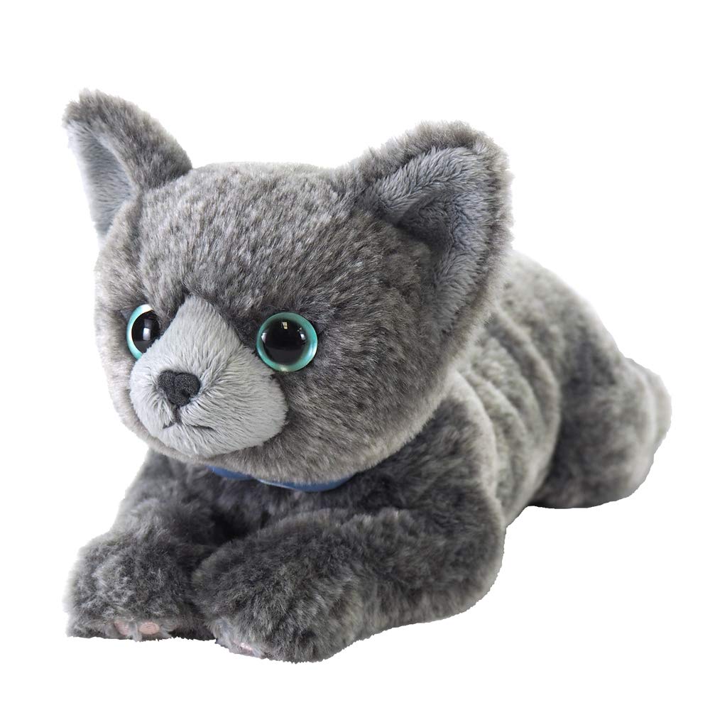 Sun Lemon Russian Blue Lap Cat Plush Toy Small 13 X 36 X 15cm Cute Animal Cat P-7662