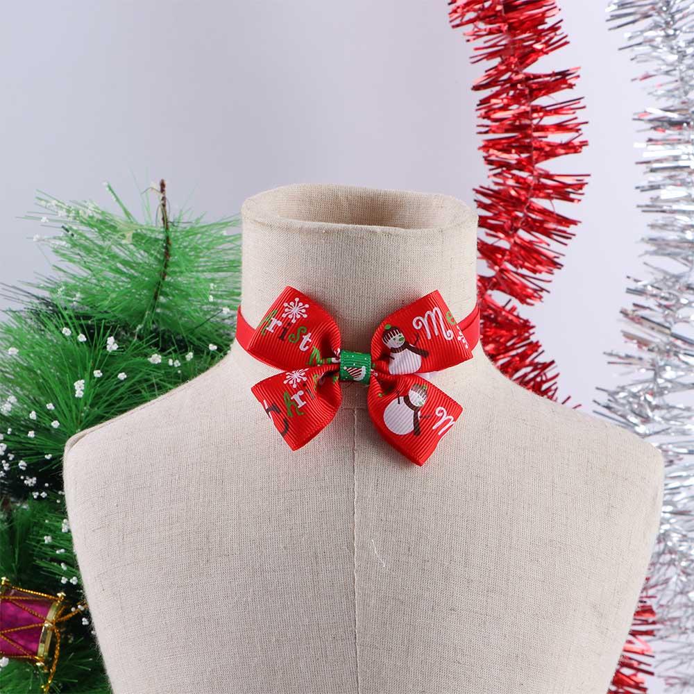 Necklace Dog Costume Dog Grooming Xmas Dog Bow Tie Christmas Dog Decoration Cat Collar Dog Collar