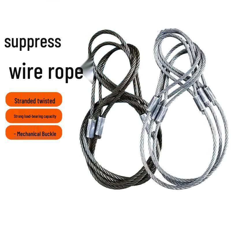 Jixiong Outdoor Galvanized Double-Buckle Steel Wire Rope