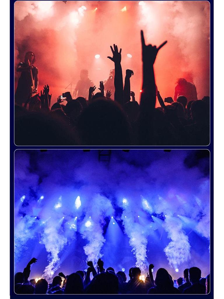 1500W LED Fog Machine with Remote Control, Electronic Temperature Control for Weddings and Bars