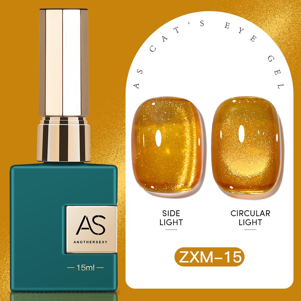 30 Shades Suspended Mirror Cat Eye Gel Polish Set with Glitter Glass Bead Effect