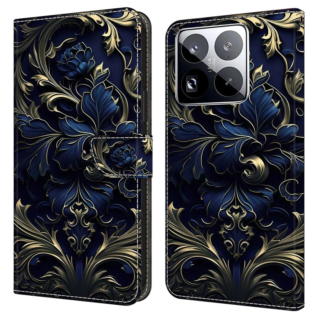 Pro Xiaomi 15 Pro Pouzdro PU Kožené Peněženkové Pouzdro na Telefon se Stojanem