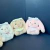 Bow Easter Stuffed Bunny Keychain Creative Rabbit Pendant Bag Charm Plush Toy Key Ring  Companion