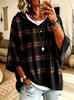 2026 European & American Women's Knit Hooded Drawstring Sweatshirt Sweater - New Style Woolen Loose Fit