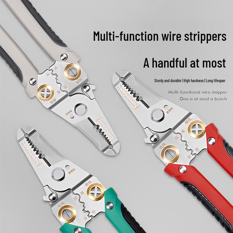 Stainless Steel Multifunction Electrician Wire Stripper and Crimping Pliers
