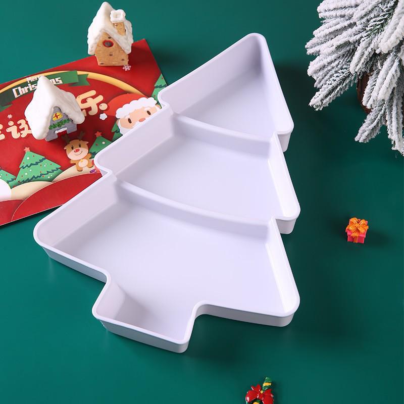 Creative Christmas Tree Snack Plate: Fruit, Candy, and Dried Fruit Storage Box