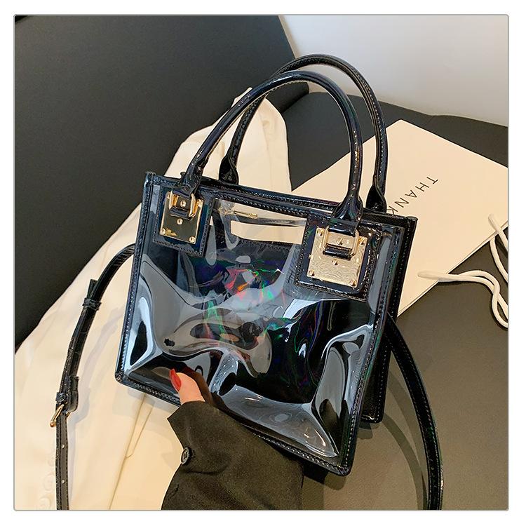 New Fashionable One-shoulder Crossbody Small Square Bag, Summer Transparent Women's Bag, Child and Mother Bag