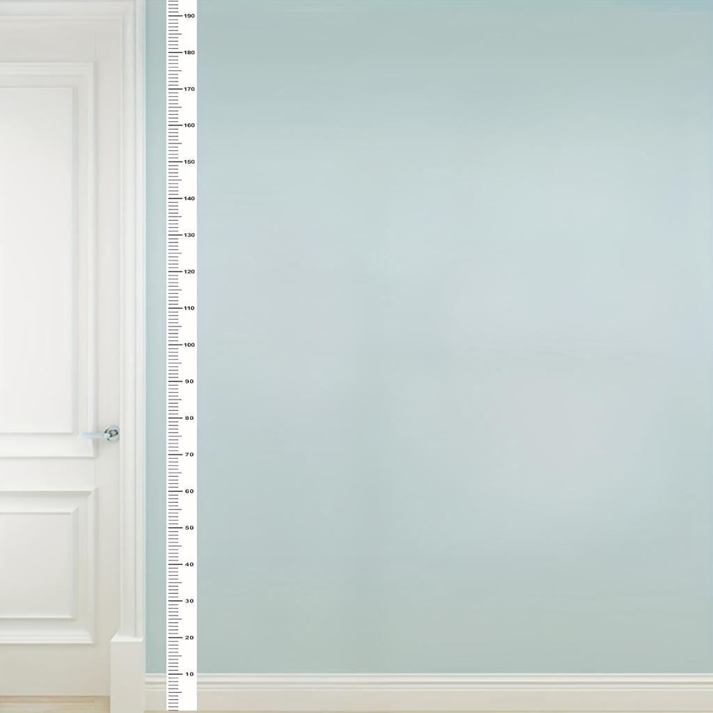 2m Wall Height Measurement Card - Modern Style, Durable PC Material, Writeable & Removable, Accurate 2m Per Sheet|Wall Decor