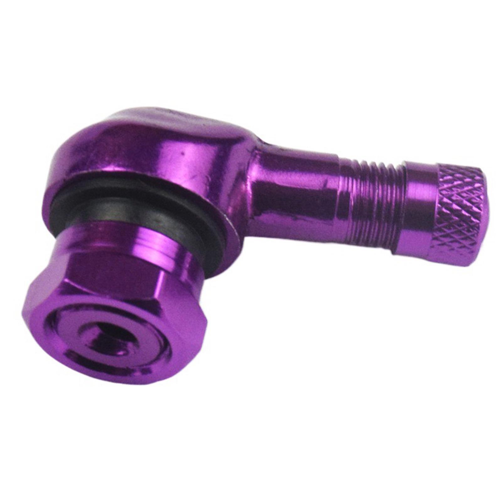 

Мотоциклетные ниппели для шин 90 градусов Ниппель для колесной шины для большинства мотоциклов Замена Алюминиевый бескамерный ниппель для шины фиолетовый