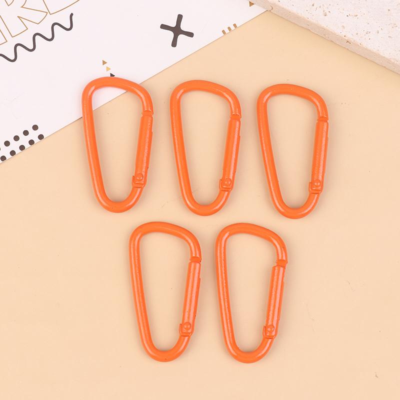 5 Stücke Aluminiumlegierung Bunte Karabinerschnallen Campingausrüstung Rucksackschnalle Wasserflasche Hängeschnalle Karabinerhaken Schlüsselanhänger