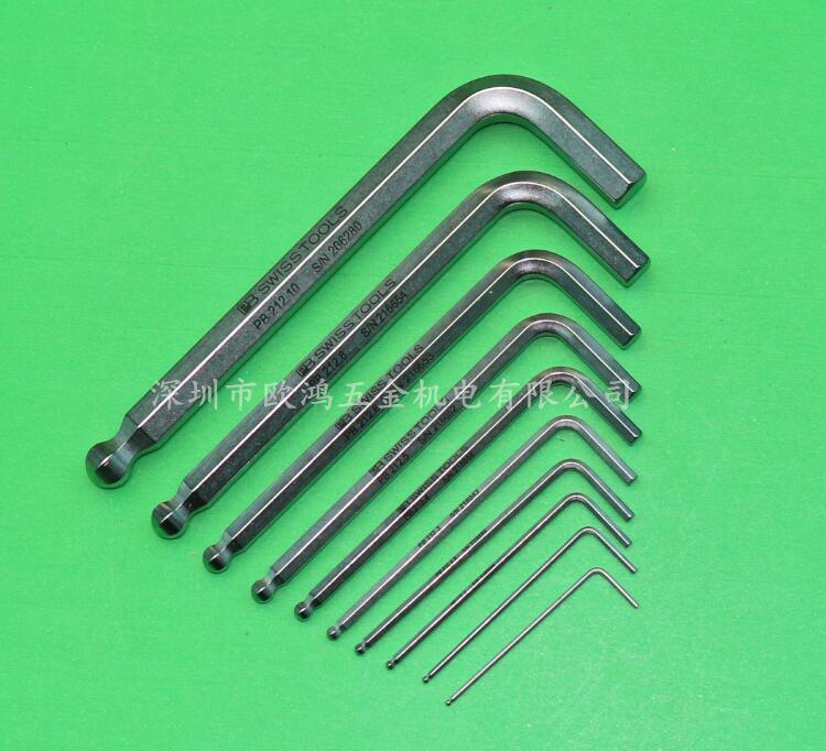 Swiss PB 212 Metric Ball Head L-Shape Hex Key, 4-10mm 3mm