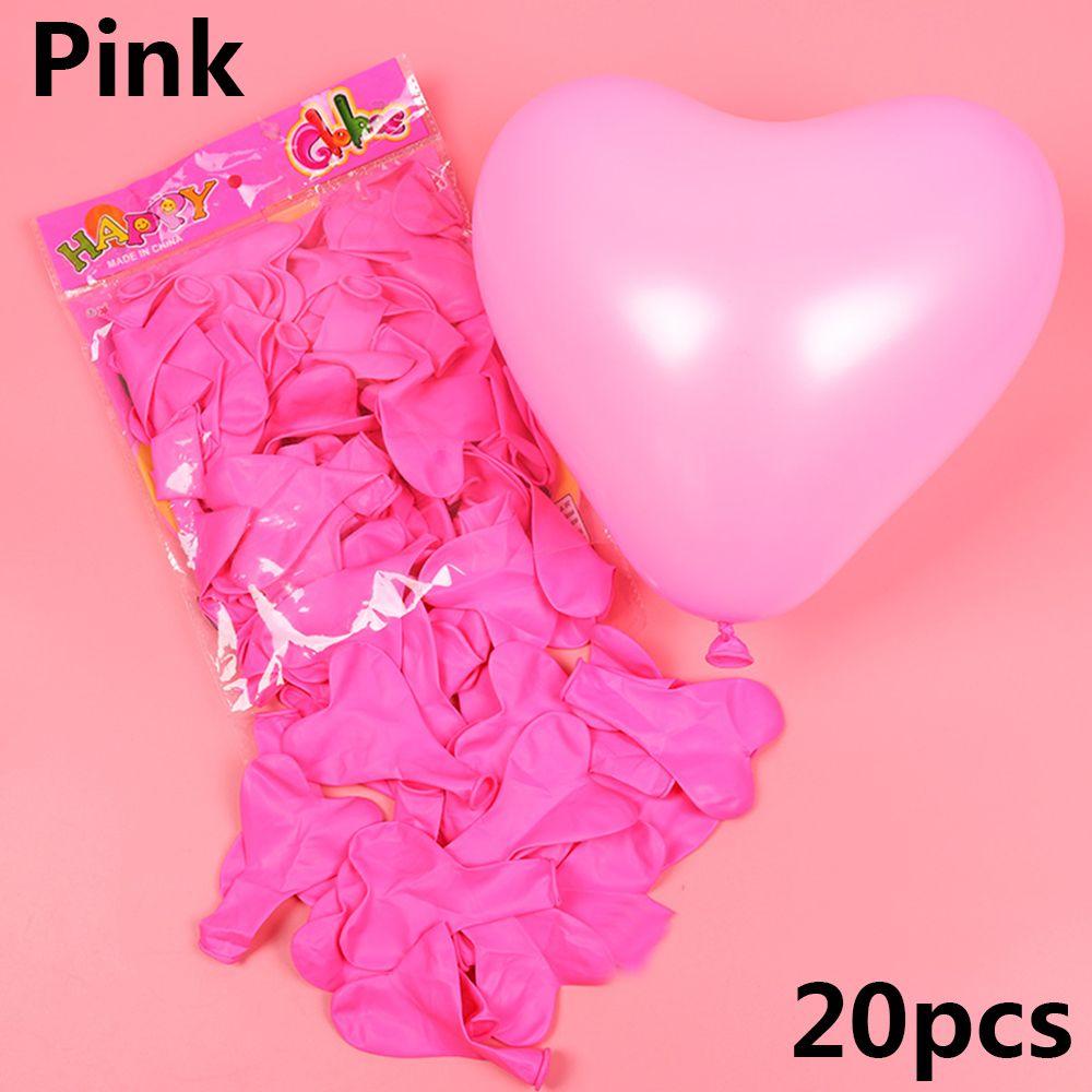 10/20pcs Romantic Thickening  Pearl Inflatable Toys Heart Shaped Latex Balloons Wedding Decor