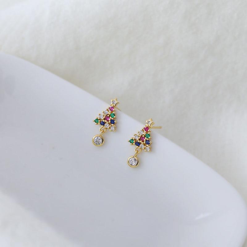 

925 Silver Christmas Tree Dangle Earrings: 2020 Trendy, Chic & Simple Design