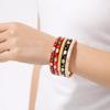 Traditional Flower Bangle Colorful Women's Hand Bracelet Vintage Cloisonne Bangle  Ladies