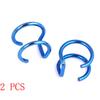 2 PCS New Punk Rock Ear Clip Cuff Wrap Earrings No Piercing-Clip Hollow Out U Pattern Statement Fashion Jewelry Gifts