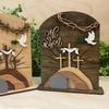 Wooden Easter Decor Small Space Easter Decor Easter Wooden Ornament Set Resurrection Scene Empty Tomb Decor for Home Office