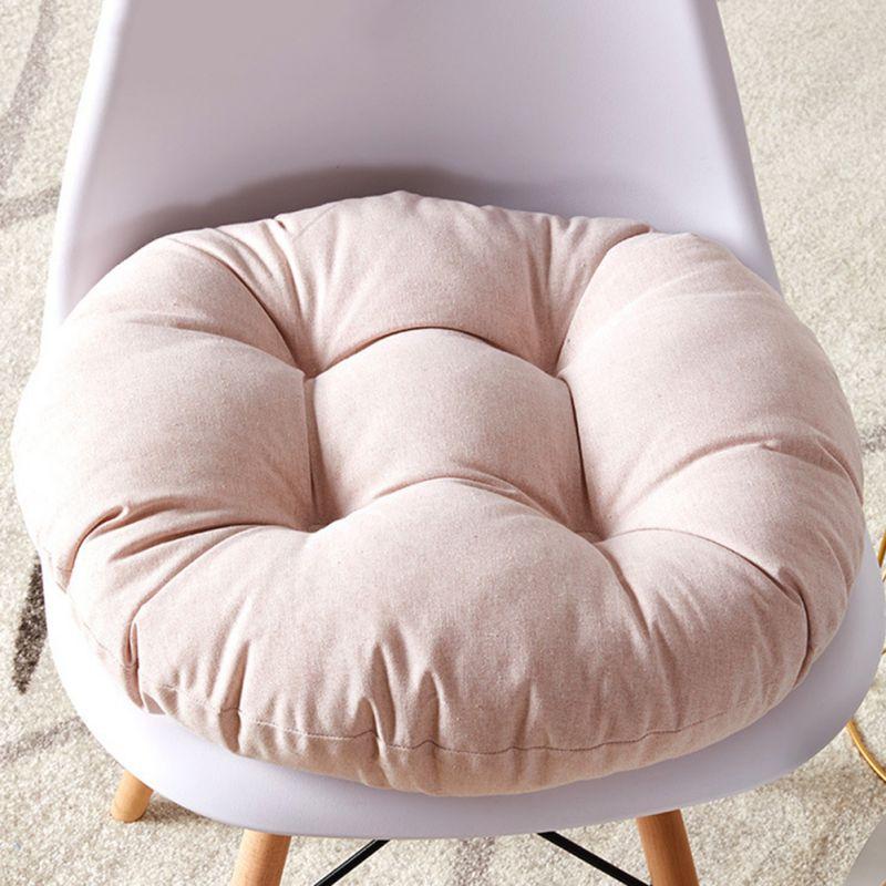 Solid Floor Pillow Futon Patio Seat Cushion Reversible Chair Cushion With Ties Tatami Pad Washable Window Pad Bench Cushions