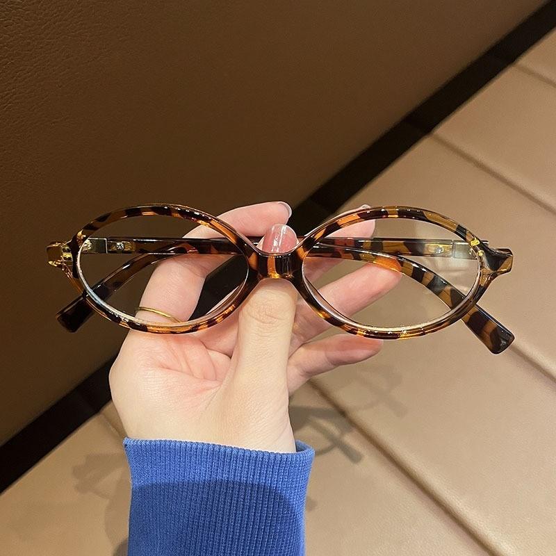 Y2K Oval Anti Blue Light Blocking Glasses Women's Clear Anti Radiation Filter Glasses Anti Radiation Eyeglass