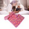 Dog Blanket Cute Claw Prints On Pink Thermal Soft Fiber Comfortable Cat Sleep Blanket for House