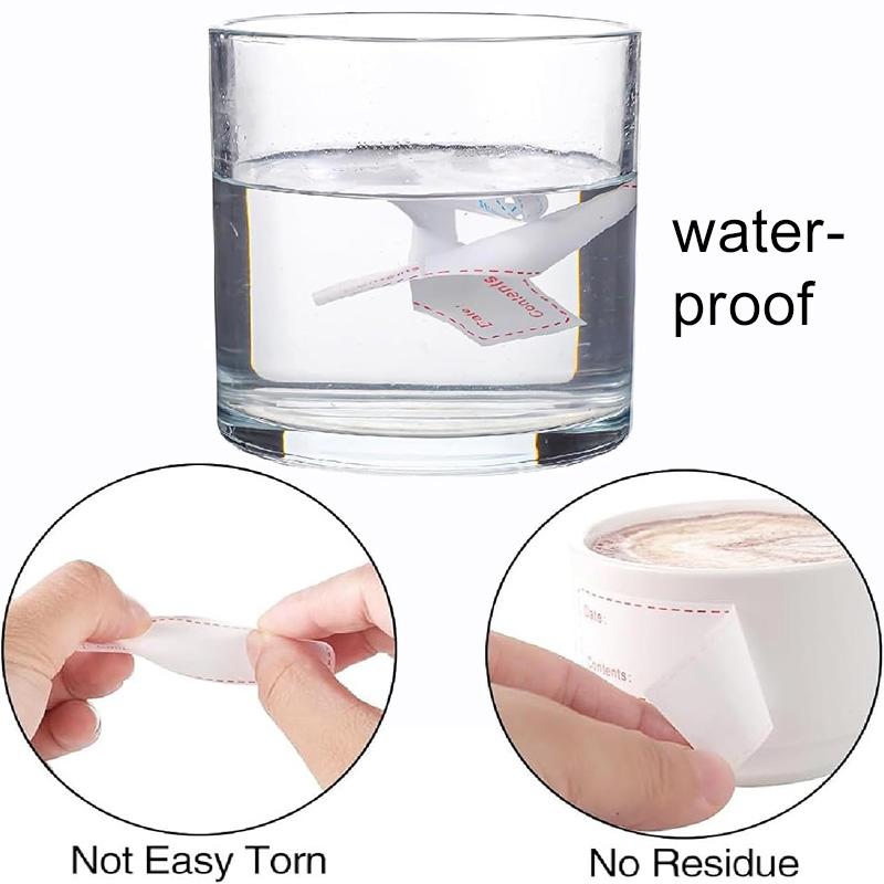 125sheets/roll Container Labels Date Marking Stickers Waterproof Household Suitable for Kitchens Restaurants Easy Clean TMZ