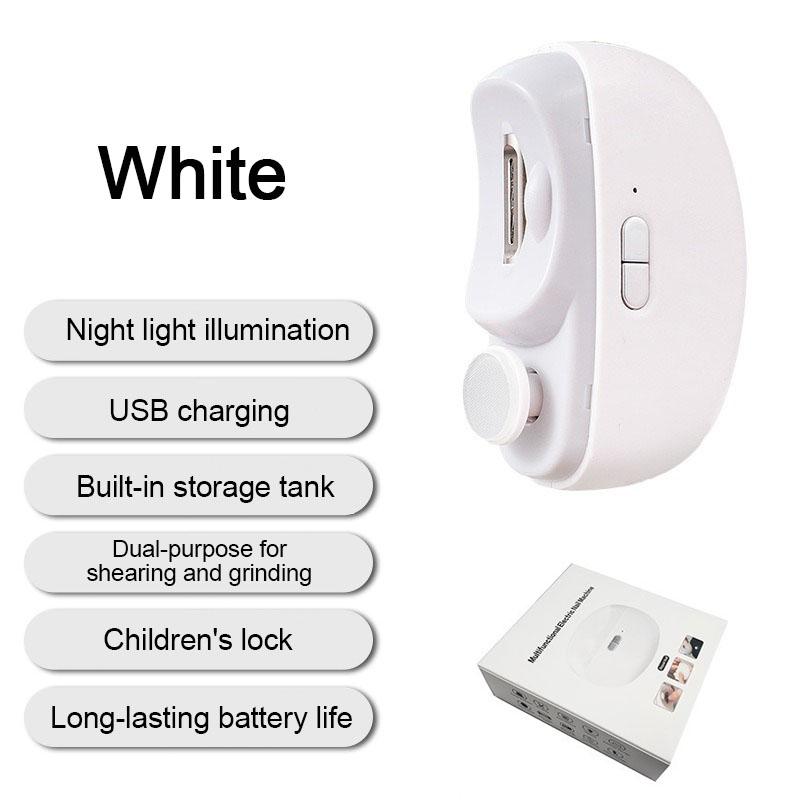 Electric Nail Cutter Electric Nail Clipper 2 in 1 Automatic Electric Nail Clipper Cutter with Light DDZJD02