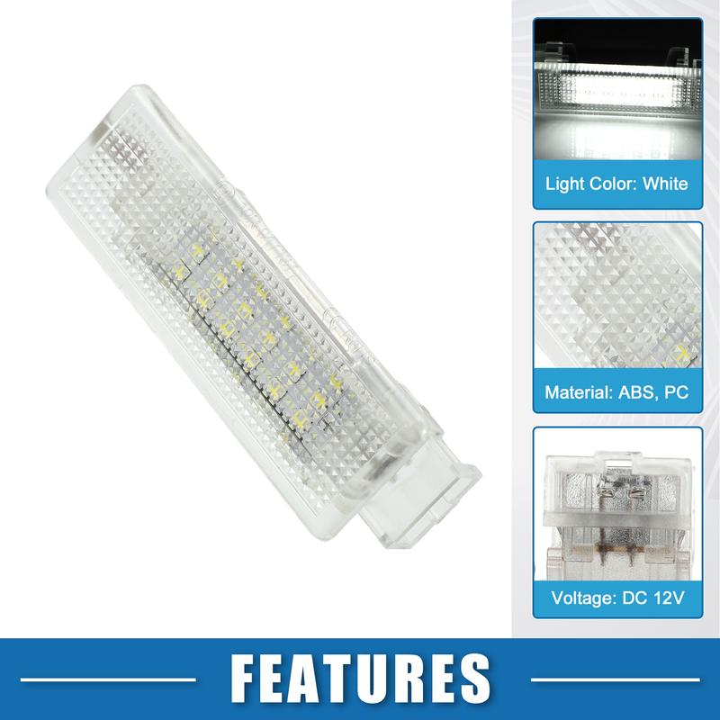 Motoforti 2 Pcs Interior Trunk Light Courtesy Footwell Boot Lamp for VW Beetle 12-19