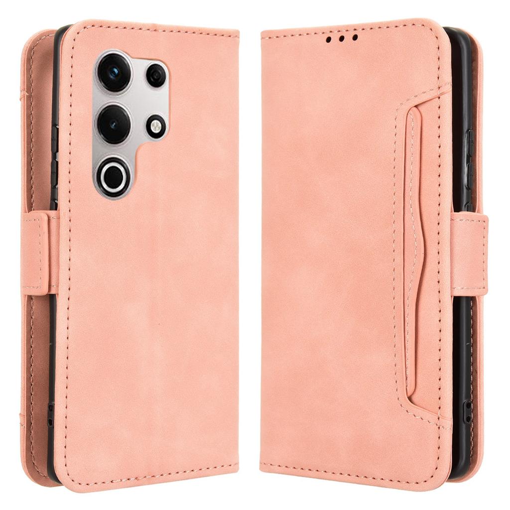For Itel S25 Ultra Leather Case Phone Wallet Cover with Multiple Card Slots