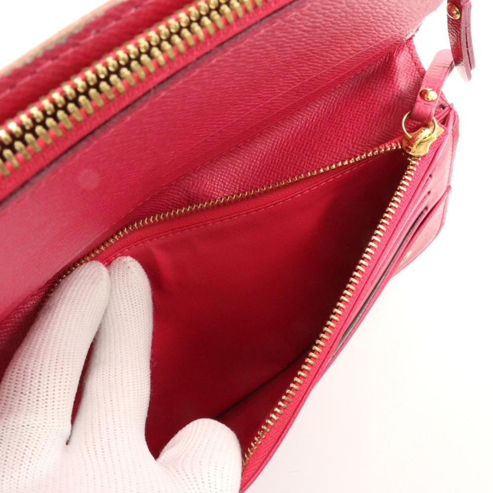 Louis Vuitton Portefeiulle Unsolit Purse M93754 Grenard Black / Pink Monogram Multicolor Women Used